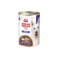Консерви для собак М'ясна Миска шматочки в соусі з індичкою 415 г (4820255192208)