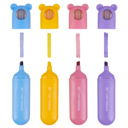 Набір маркерів Yes текстовий Line Friends 4 шт (391105)