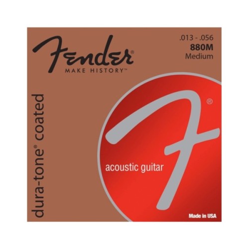 Струни для гітари Fender 80/20 Dura-Tone 13-56 Coated Acoustic Guitar Strings (236922)