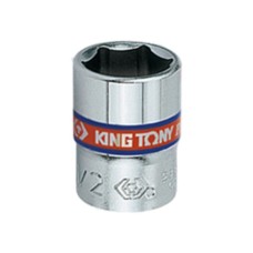 Торцева головка KING TONY 1/4" 6-гранна 1/2" (233516S)