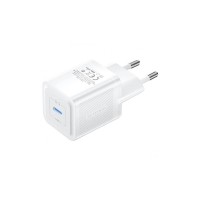 Зарядний пристрій Vention 1xUSB-C PD20W GaN + cable USB-C to USB-C white (TZ-FEPW0-EU-01)