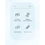 Дата кабель USB-C to USB-C 2.0m 100W Digital Display blue Essager (ES-XCTT1-YDA03)