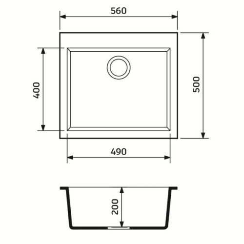 Мийка кухонна Adamant Univer чорний + змішувач (4824296912103)