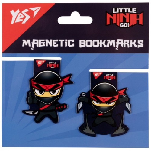 Закладки для книг Yes магнітні Ninja, 2шт (708113)