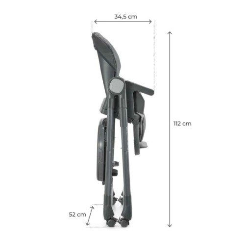 Стілець для годування Kinderkraft Tulo Grey (5902533928798)