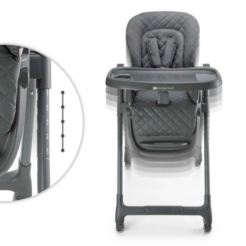 Стілець для годування Kinderkraft Tulo Grey (5902533928798)