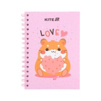 Блокнот Kite на спіралі A5 Cute 3, 80 аркушів, клітинка (K25-1911-3)