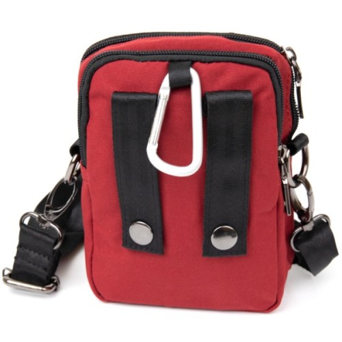 Сумка Vintage На пояс нейлон Червона (20647)