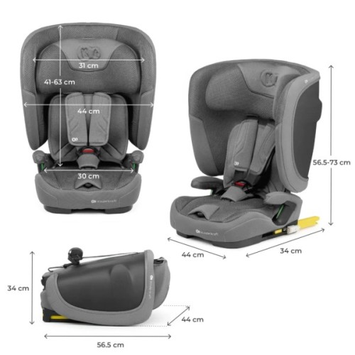 Автокрісло Kinderkraft Fix2Go i-Size Grey (KCFI2GO0GRY0000) (5902533925872)