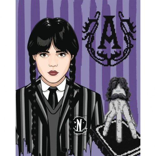 Картина по номерам Santi Wednesday Gothic duo 40х50 см, алмазна мозаїка (954993)