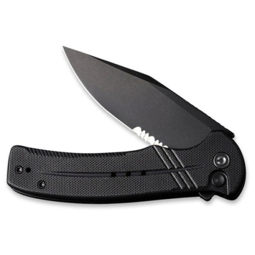 Ніж Civivi Cogent Serrated, Black G10, Darkwash (C20038E-1)