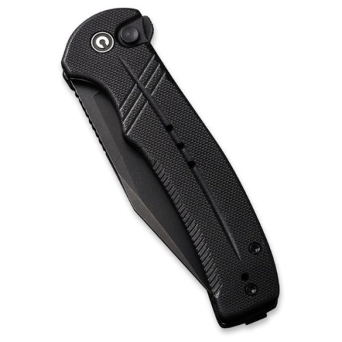 Ніж Civivi Cogent Serrated, Black G10, Darkwash (C20038E-1)
