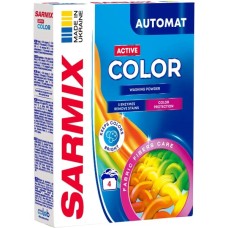 Пральний порошок Sarmix Active Color для всіх типів прання 300 г (4820268104212)