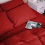 Постільна білизна MirSon 009 Red Фланель 2x143x210 Сімейний (2200009651663)