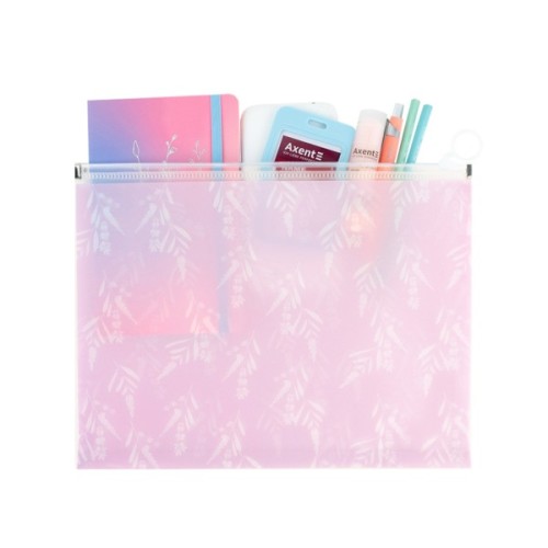 Папка на блискавці Axent zip-lock А4+ Lavender-3 (1497-38-A)