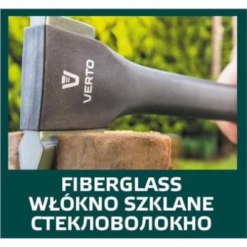 Сокира Verto 620 г, обух 410 г, рукоятка из стекловолокна, 14" (05G100)