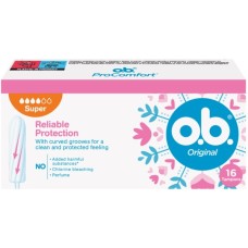 Тампони o.b. Original Super 16 шт. (3574661350141/3574661900308)