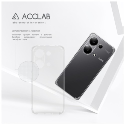 Чохол до мобільного телефона ACCLAB ShockProof Xiaomi Redmi Note 13 Pro 4G Transparent (1283126592324)