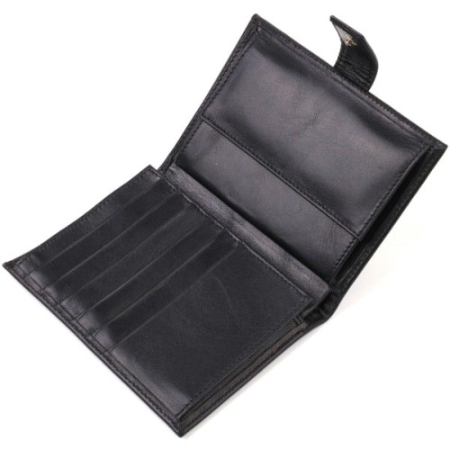 Портмоне Canpellini З натуральної шкіри Чорне (21857)