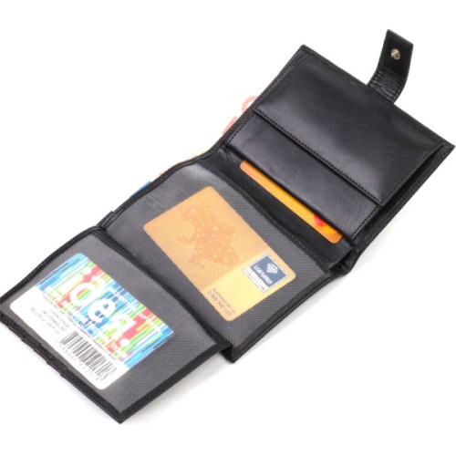 Портмоне Canpellini З натуральної шкіри Чорне (21857)