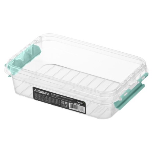 Харчовий контейнер Ardesto Fresh 0.52л, пластик, прямокутна, блакитний (AR1303B)