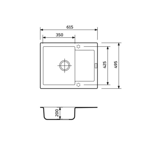 Мийка кухонна Adamant Minimal Avena (1824296102306)