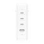Зарядний пристрій Belkin 140W 3хUSB-С GAN PD PPS USB-A White (WCH014BTWH)