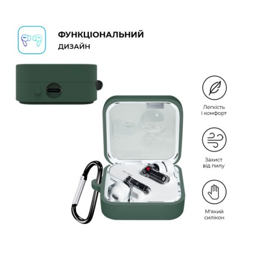 Чохол для навушників Armorstandart Hang Case для Nothing Ear (2) Pine Green (ARM75400)