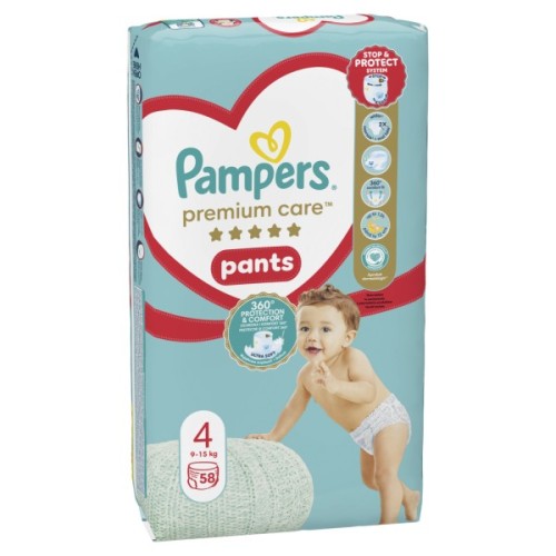 Підгузки Pampers Premium Care Pants Maxi Розмір 4 58 шт (8001090759993)