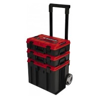 Ящик для інструментів Einhell E-Case Tower, 1 кейс S-F, 1 кейс S-F з вкладишем Grid Foam Set, 1 кейс L з колесами (4540015)