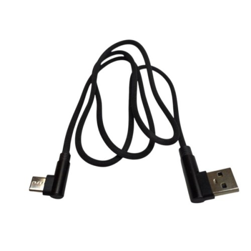 Дата кабель USB 2.0 AM to USB-C 1.0m 2.4A 90° corner black XoKo (XK-CTC-001-BK)