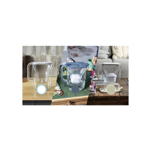 Фільтр-глечик Brita Style Essential MXPro 2.4л + 3 картриджа сіро-блакитний (1058103)