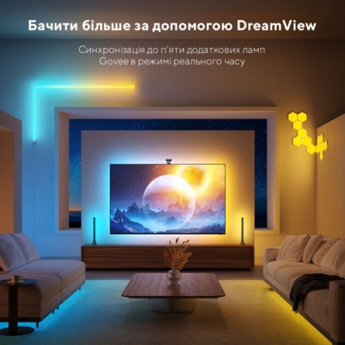 Світлодіодна стрічка Govee Набір H605C Envisual TV Backlight T2 with Dual Cameras 75-85'', RGBIC, WI-FI/Bluetooth, чорний (H605C312)