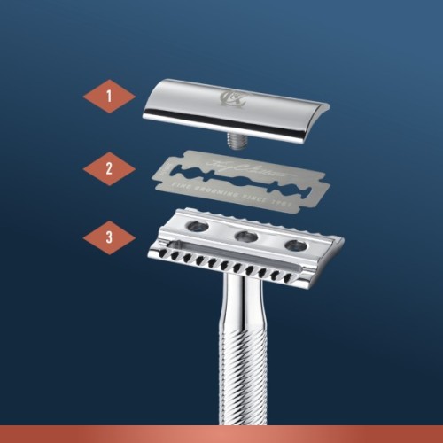 Бритва Gillette King C. Безпечна з 5 змінними лезами (7702018590148)