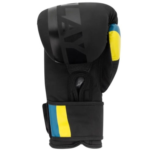 Боксерські рукавички PowerPlay 3021 Ukraine Чорніі 8 унцій (PP_3021_8oz_Black)