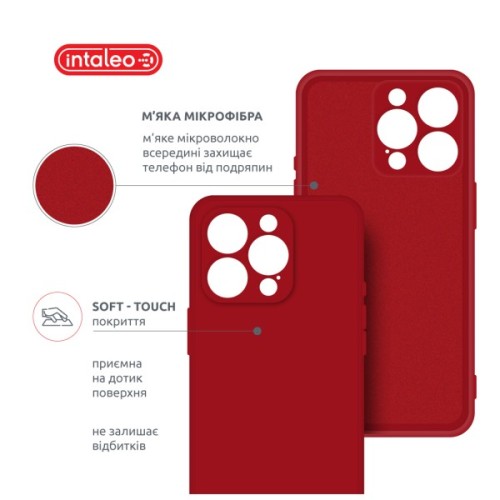 Чохол до мобільного телефона Intaleo SoftShell Apple iPhone 16 Pro Max Red (1283126609343)