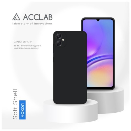 Чохол до мобільного телефона ACCLAB SoftShell Samsung Galaxy A06 Black (1283126611780)
