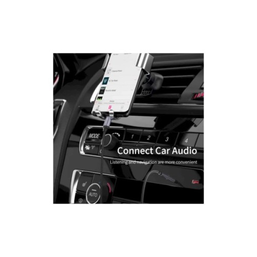 Кабель мультимедійний USB-C to 3.5mm M 1.0m gray Essager (EZJE02-0G)