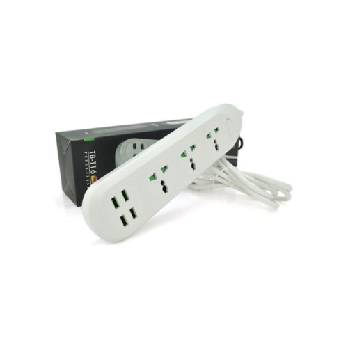 Мережевий фільтр живлення Voltronic TВ-Т16, 4роз, 3*USB White (ТВ-Т16-White)