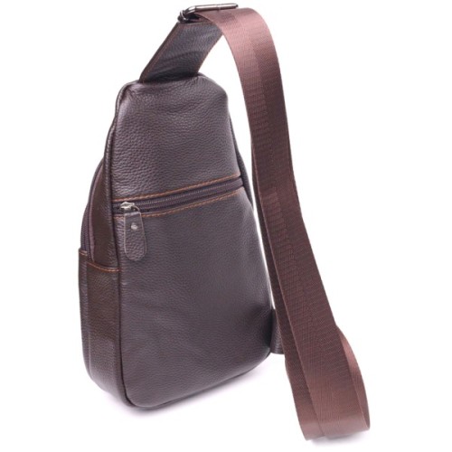 Сумка Vintage Чоловіча через плече з натуральної шкіри Коричнева (21308)
