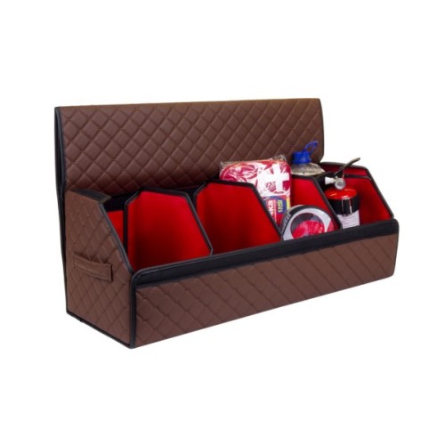 Сумка-органайзер EVAtech ECO XL 30x30x80 см коричнева з коричневою ниткою (EHECEXZZBR)