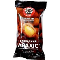 Горіхи Hokkaido Club Арахіс смажений солодкий в хрусткій оболонці зі смаком шоколаду 60 г (4820172442639)