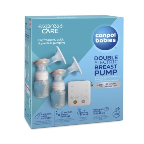 Молоковідсмоктувач Canpol babies електричний подвійний ExpressCare (12/212)