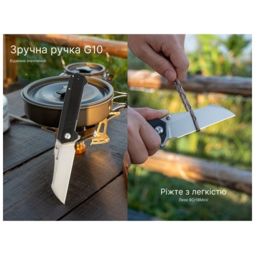 Ніж Sencut Draxor, Black G10, Satin (S24035-1)