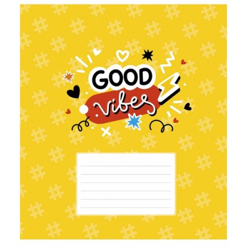 Зошит Школярик Love 12 аркушів лінія (012-3364L)