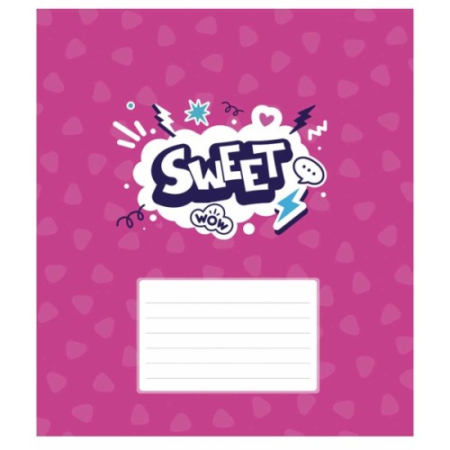 Зошит Школярик Love 12 аркушів лінія (012-3364L)