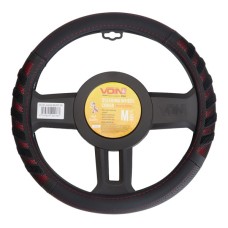 Чохол на руль VITOL M чорн (VLOD-L2628 BK/RD M)