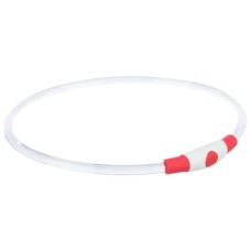 Нашийник для тварин Trixie Flash Light Ring USB мигаючий силіконовий червоний S–M 40 см/8 мм (4053032433908)