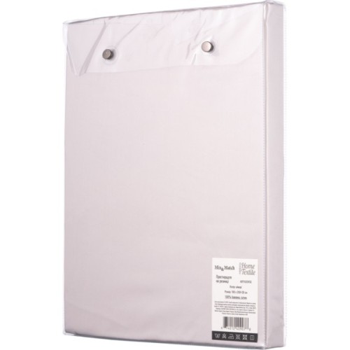 Простирадло Ardesto на резинці Mix&Match сатин 180х200+30 см айворі (ART1820FSC)