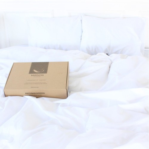 Постільна білизна MirSon Ranforce Elite 11-2107 White 2х160х220 (2200004730639)